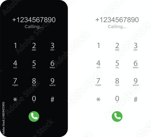 Billede på lærred Smartphone dial keypad