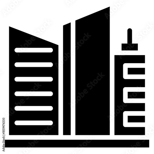Skyscraper  Icon Element For Design