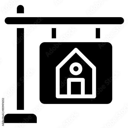 For Sale Sign  Icon Element For Design