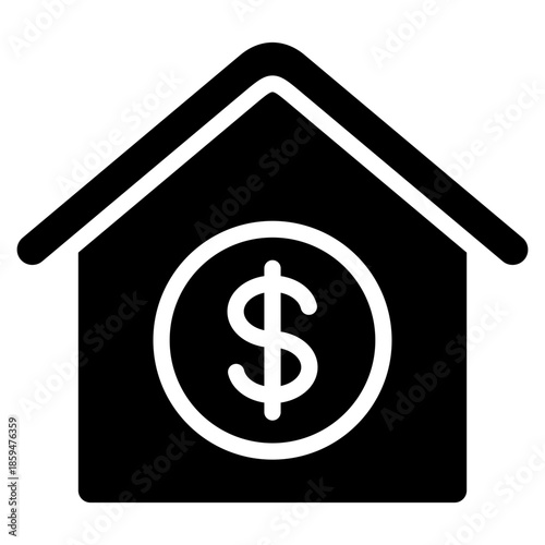 Mortgage  Icon Element For Design