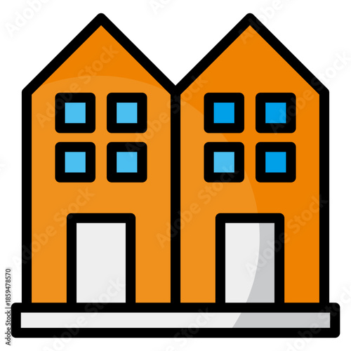 Condo  Icon Element For Design