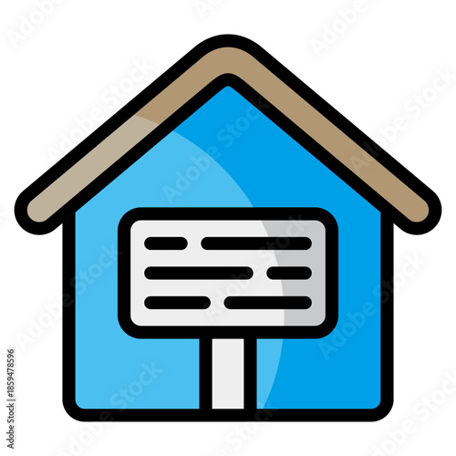 Sold Sign  Icon Element For Design