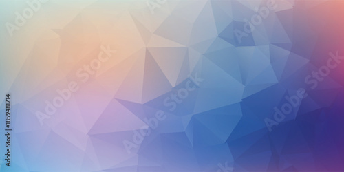 Abstract Geometric Gradient Background With Soft Triangles And Vibrant Colors For Modern Design Digital Artwork eps10