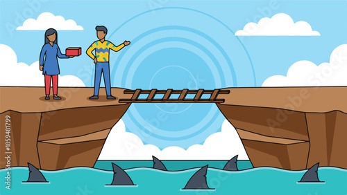Business challenge: overcoming risk and bridging the gap over danger