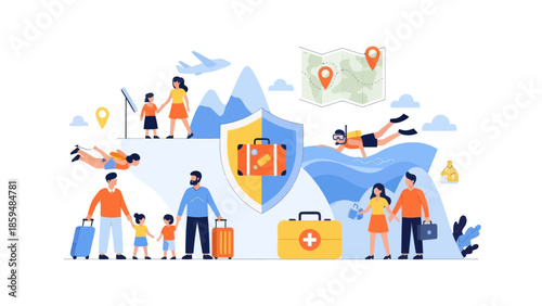 Family Travel Planning and Safety with Luggage and Navigation Tools