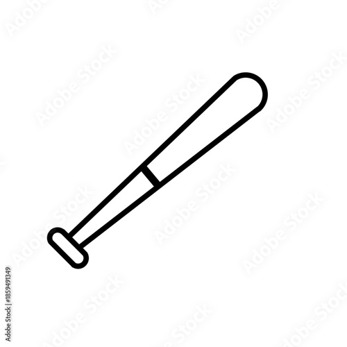baseball bat vector on white background