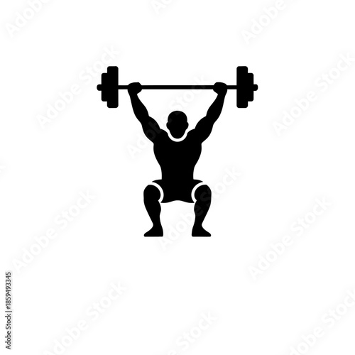 man lifting weights