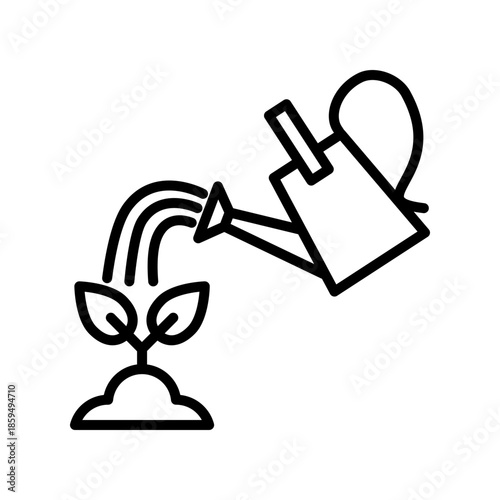 Watering can icon design template