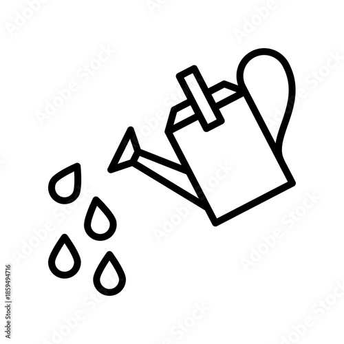 Watering can icon design template