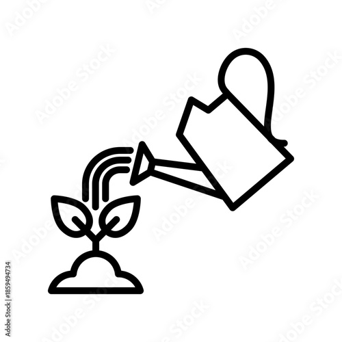 Watering can icon design template