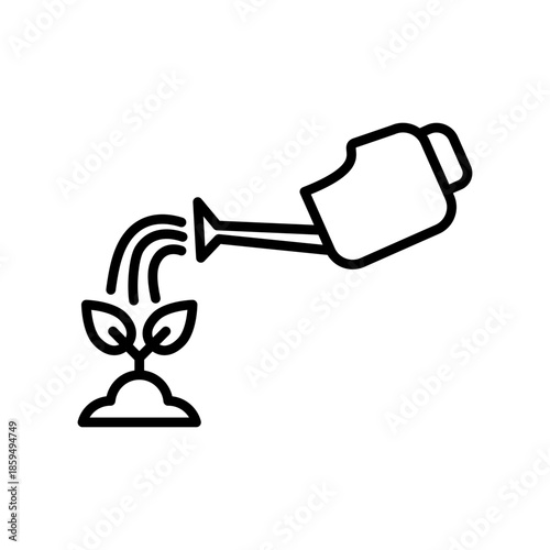 Watering can icon design template