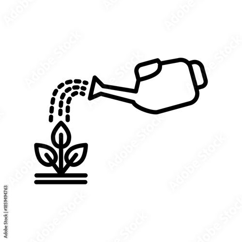 Watering can icon design template