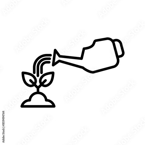 Watering can icon design template