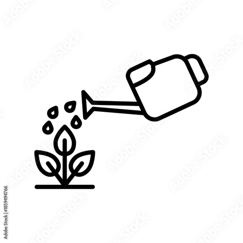 Watering can icon design template