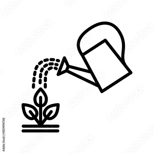 Watering can icon design template