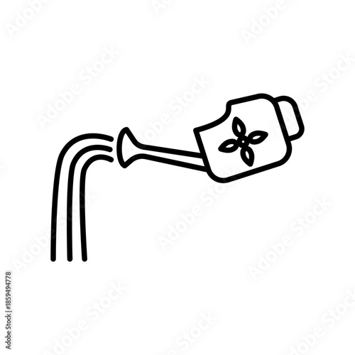 Watering can icon design template