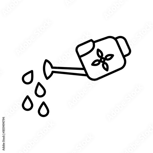 Watering can icon design template