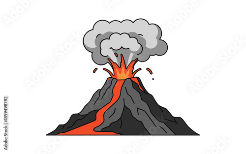 Volcano eruption