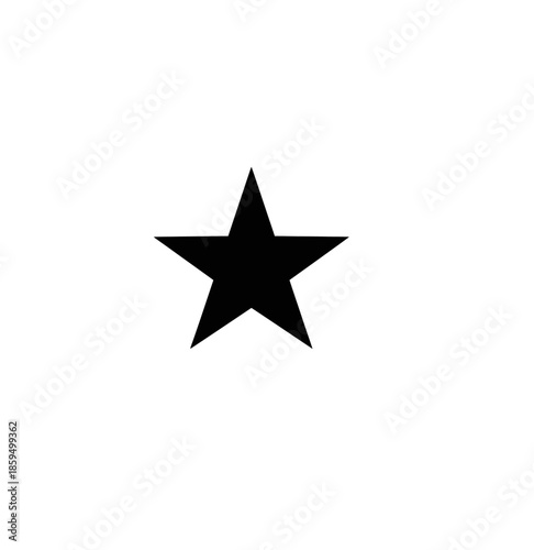 Single black star icon