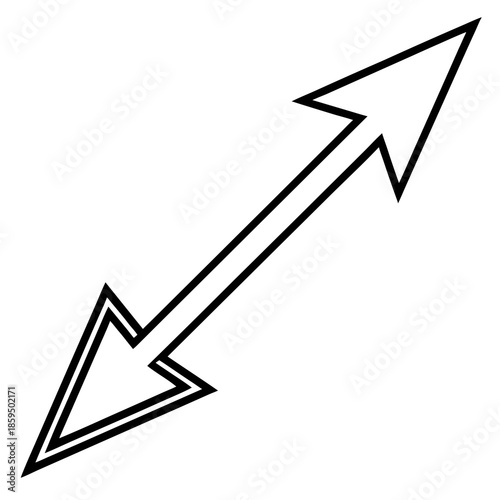 Dynamic arrow symbol for growth and progress in business