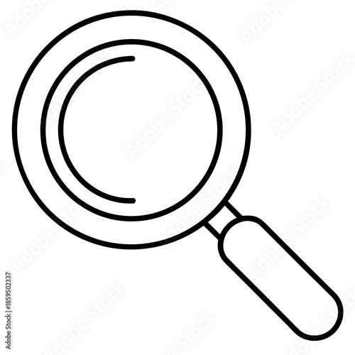 Magnifying glass icon for search and investigation purposes