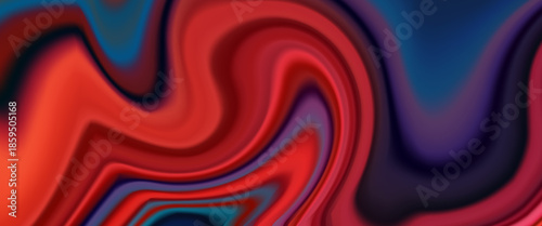 Vivid flowing color layers form a dynamic liquid-style composition with smooth curves and depth, creating an expressive modern visual suitable for bold creative layouts.