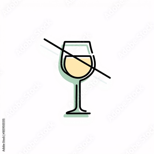 Empty wine glass