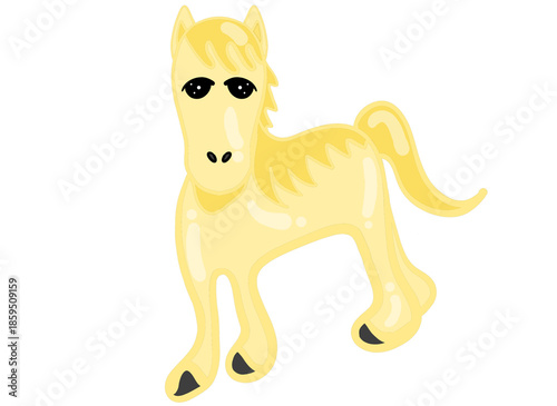 Cute horse Balloon Cartoon 2D