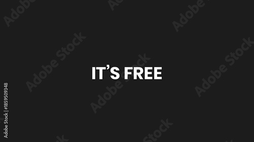 Its Free Minimal Particle Text Animation 4K Cost Free Product Highlight and Offer Announcement