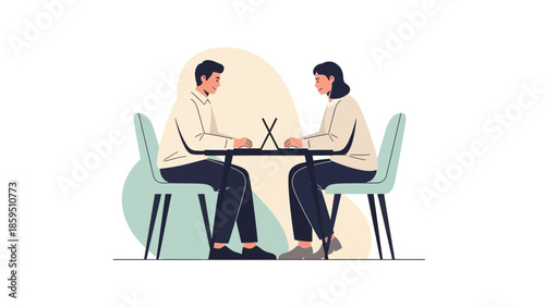 professional women collaborating on laptops during a business meeting in a modern office setting