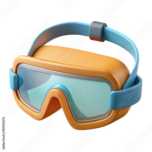 High-quality 3d rendered safety goggles for enhanced online shopping experiences transparent background