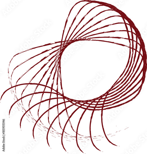 brown abstract shaped vector design