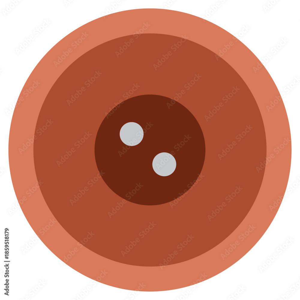 Fototapeta premium empty flowerpot top view vector.