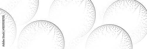 Halftone circle dotted frame circularly distributed set. Abstract dots logo emblem design element.