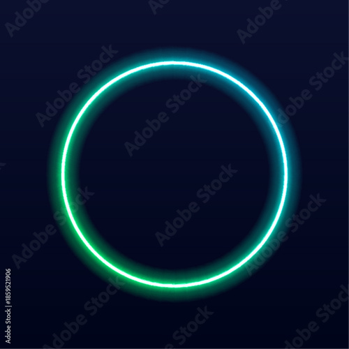 Neon outlined circles form a futuristic honeycomb pattern. Purple and blue glowing edges enhance cyberpunk style. Perfect for sci-fi digital banners and posters.