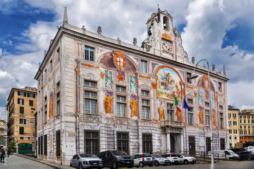 Fototapeta premium Palazzo San Giorgio, Genoa, Italy