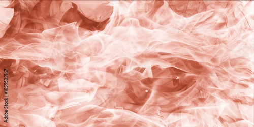 Abstract pink textured pattern with fresh meat slices and fabric elements