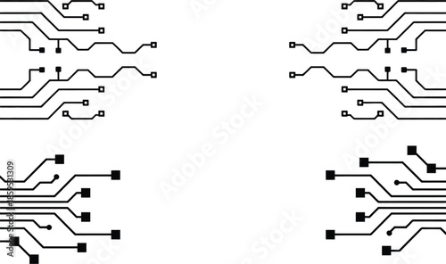 Circuit board design with complex wiring and connections