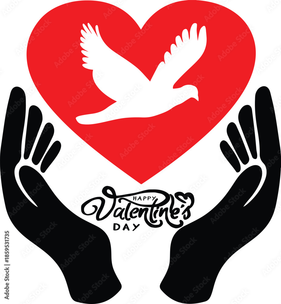 Obraz premium hands holding heart