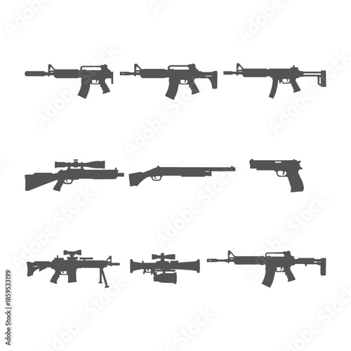 Modern Firearms Silhouette Collectio