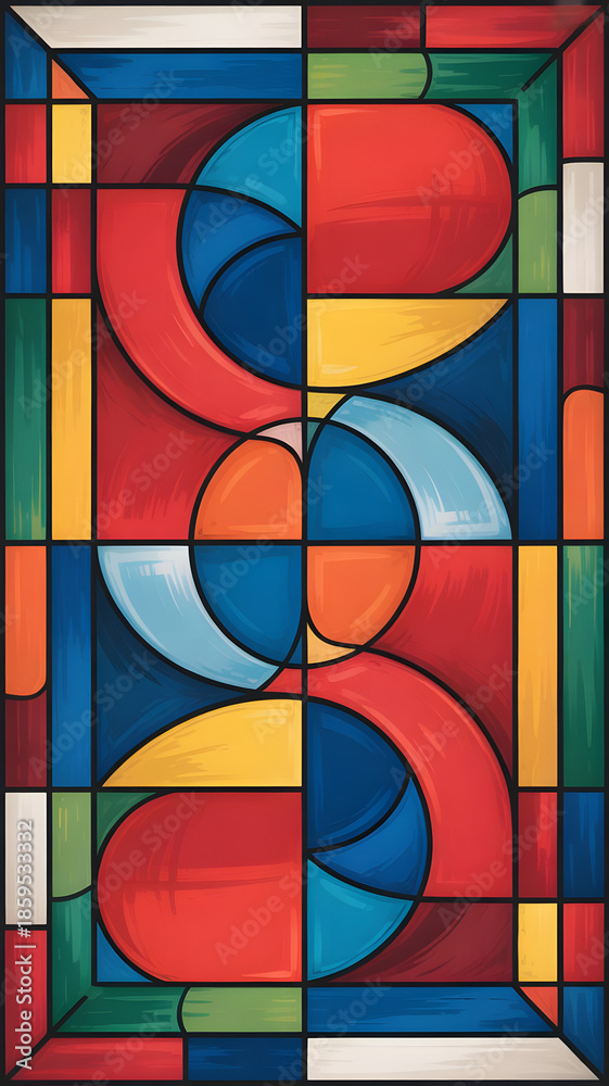 Fototapeta premium stained glass window