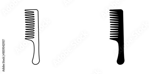  hair comb graphic icon vector