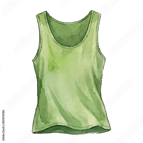 Watercolor-style innerwear or tops illustration