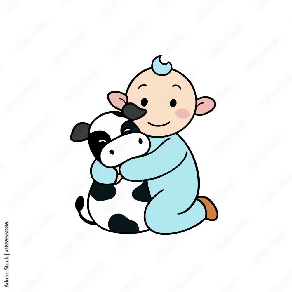 Fototapeta premium Cartoon baby