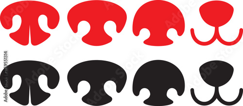 Dog Nose Icon Vector Illustration – Pet Care, Veterinary Clinic & Animal Brand Logo Design.