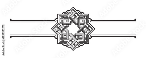 Intricate geometric pattern with ornate design elements