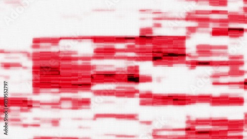 4K Abstract red glitch background with CRT scanlines