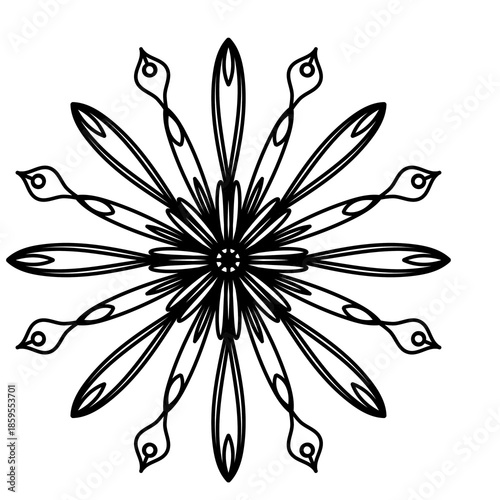 Doodle beautiful line art decoration that can be used for sticker, book, scrapbook, icon, decorative, etc. with aesthetic black colorful color