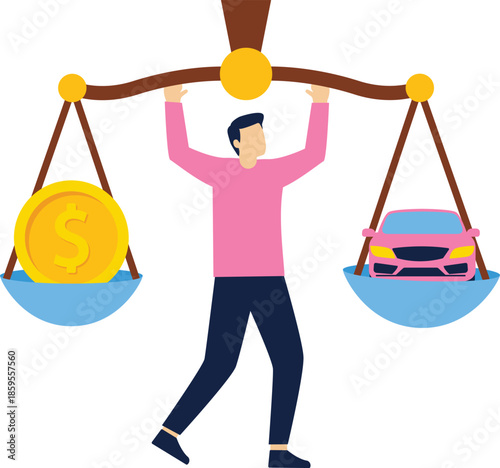 Vector IconMonthly expenses such as home loan. house rent, car payment, water bill, electricity bill, telephone. taxes bill, life insurance premium payment.

