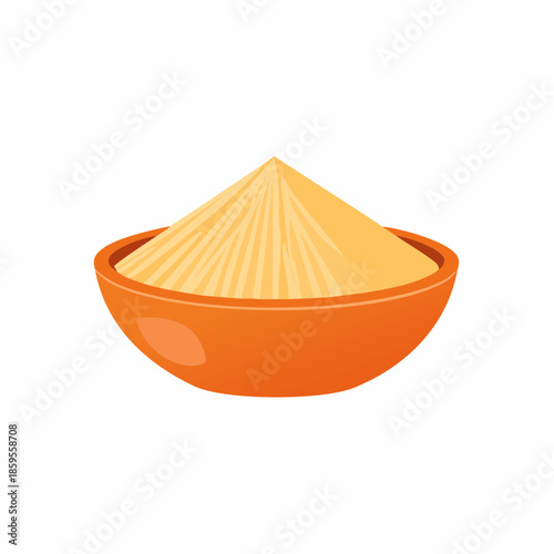 Ground Spice in Bowl Illustration Aroma Culinary Ingredient Condiment Flavoring